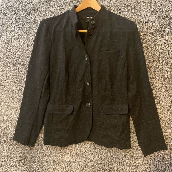 Banana Republic Women's Career Jacket Black One Button Knit Size M - Picture 4 of 7